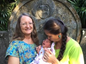 Deborah Flowers,  Ibu Robin Lim, hosts of Awakening Birth Bumi Sehat